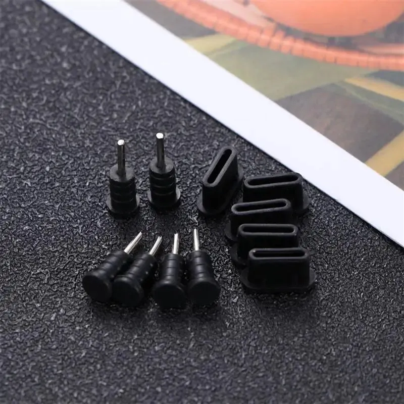 10 Pairs Type-C USB Dust Plugs – Silicone Covers for Phones