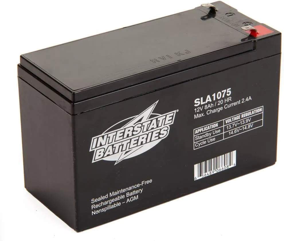 12v 8ah Power Patrol Sealed Lead Acid Battery F1 Terminal