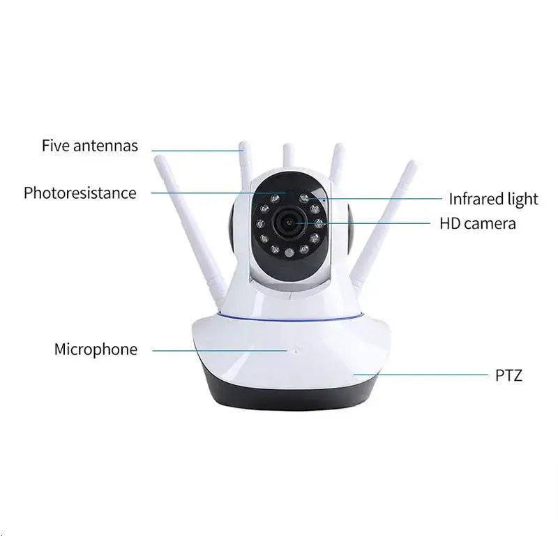 5 Antenna Hd 1080P Home Security Camera Ad-375