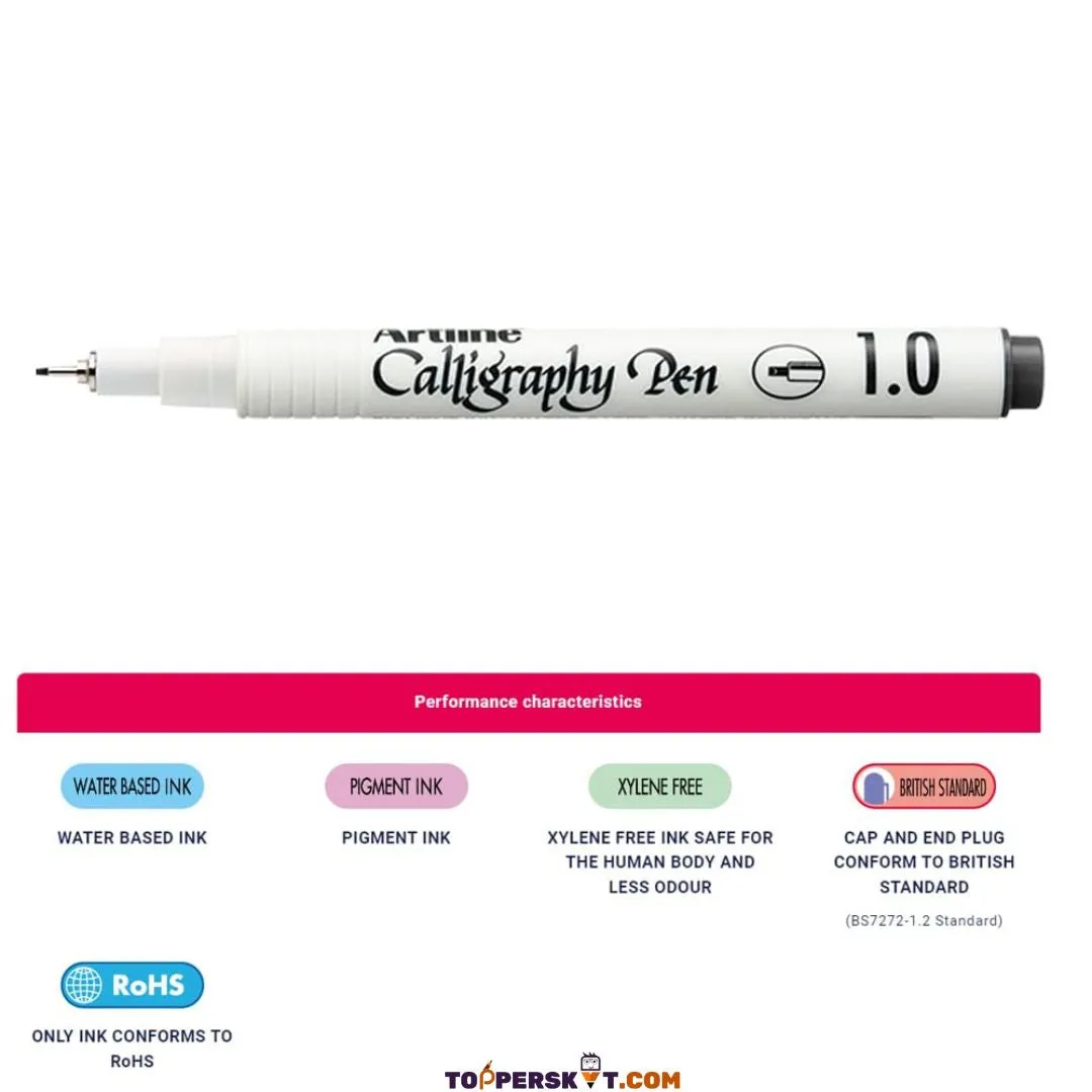 Artline Calligraphy Pen 1.0 -  Black (Pack of 1)