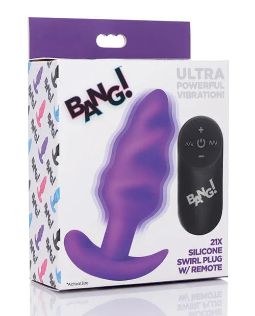 Bang! Vibrating Butt Plug with Remote Control