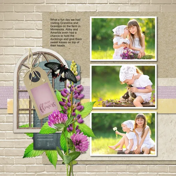 Colors of Spring Elements Digital Scrapbook Kit