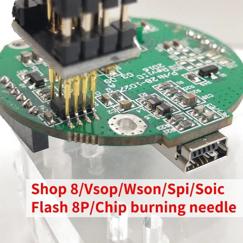 In-Circuit SPI Probe Programmer for 24, 25, 93 EEPROM, 25 Flash, and BIOS Chips - For T48, T56, RT809F and more