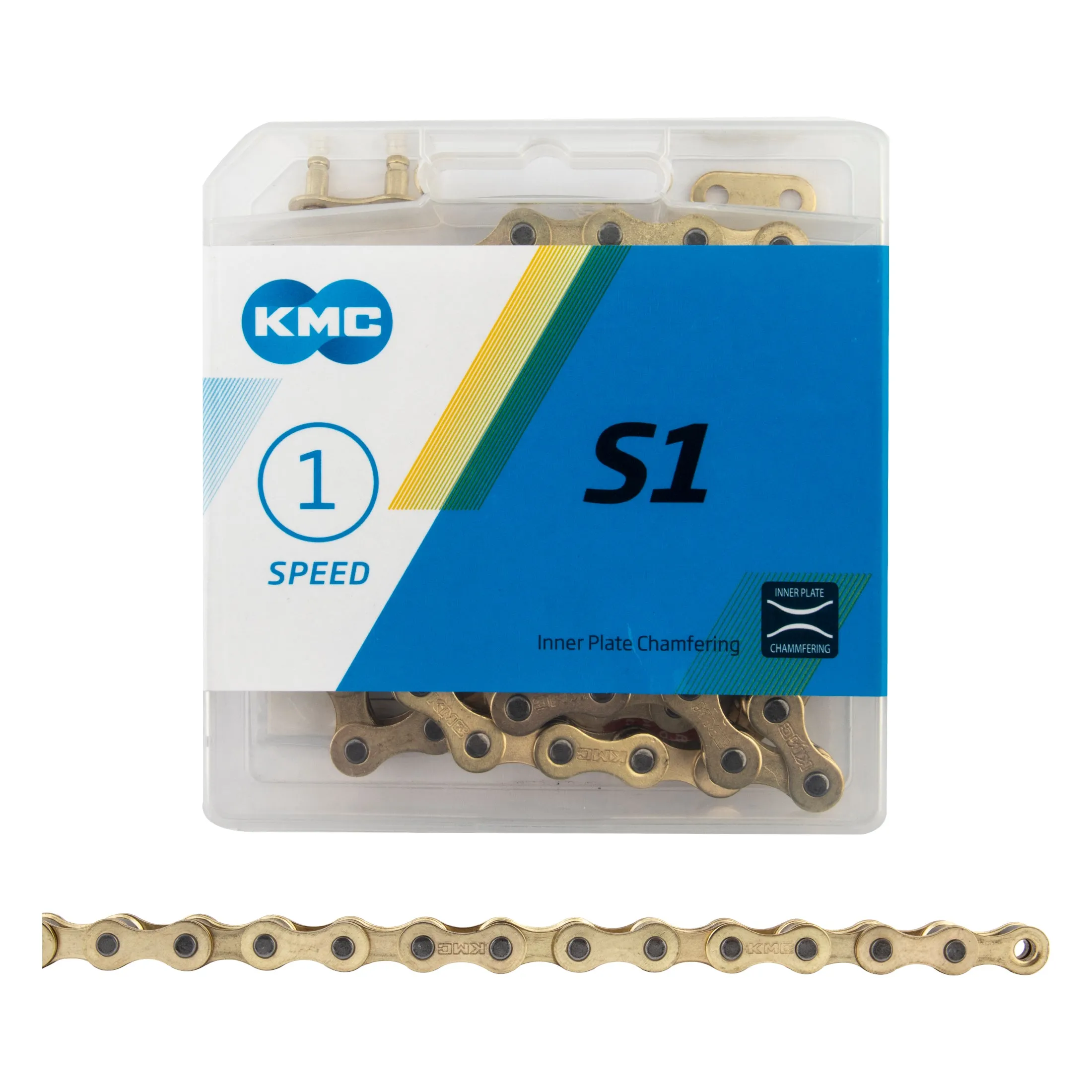 KMC S1 Chain - Single Speed 1/2" x 1/8", 112 Links