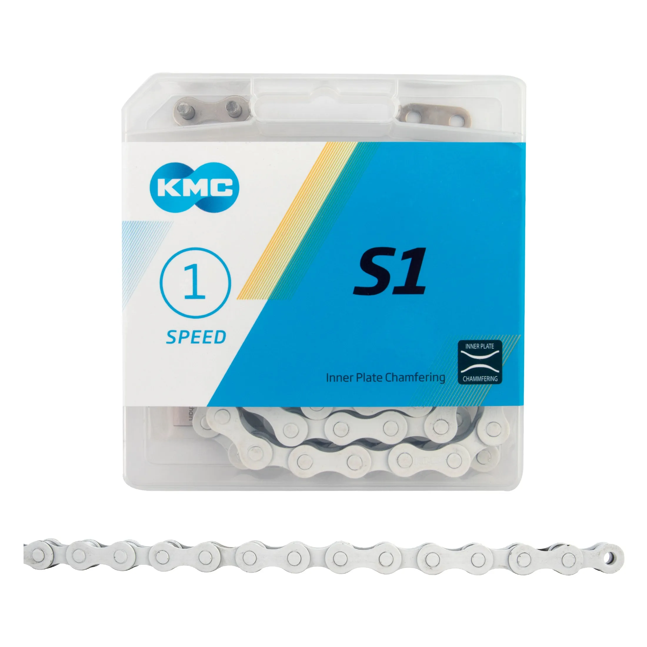 KMC S1 Chain - Single Speed 1/2" x 1/8", 112 Links