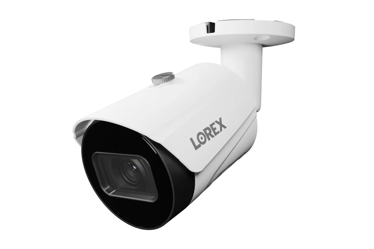 Lorex A4 4MP IP Wired Bullet Security Camera with Listen-In Audio and Smart Motion Detection