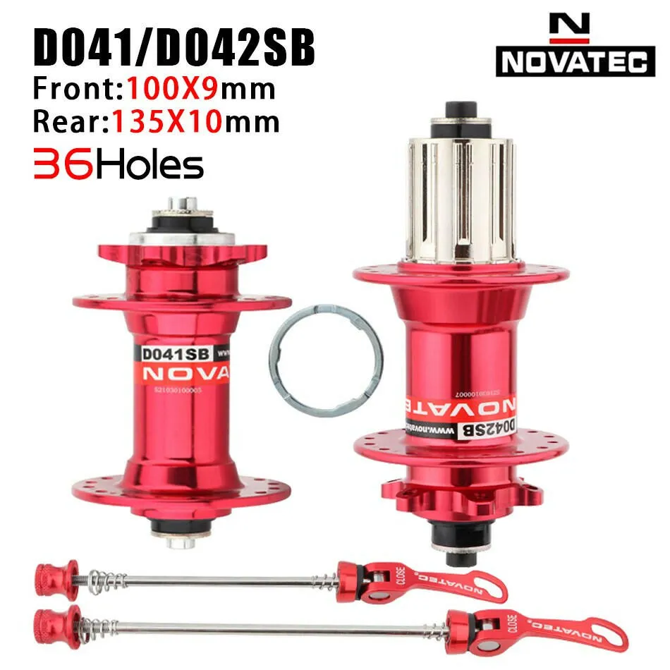 NOVATEC Mountain Bike Hub D041SB D042SB 32/36 Holes Mtb Bushing for 8/9/10/11 Speed MTB Disc Brake Hub  Mtb Hubs 32H 36H