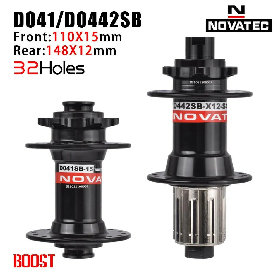 NOVATEC Mountain Bike Hub D041SB D042SB 32/36 Holes Mtb Bushing for 8/9/10/11 Speed MTB Disc Brake Hub  Mtb Hubs 32H 36H