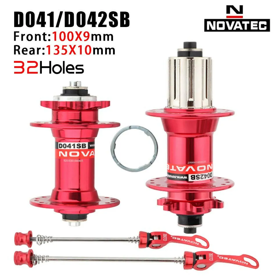 NOVATEC Mountain Bike Hub D041SB D042SB 32/36 Holes Mtb Bushing for 8/9/10/11 Speed MTB Disc Brake Hub  Mtb Hubs 32H 36H