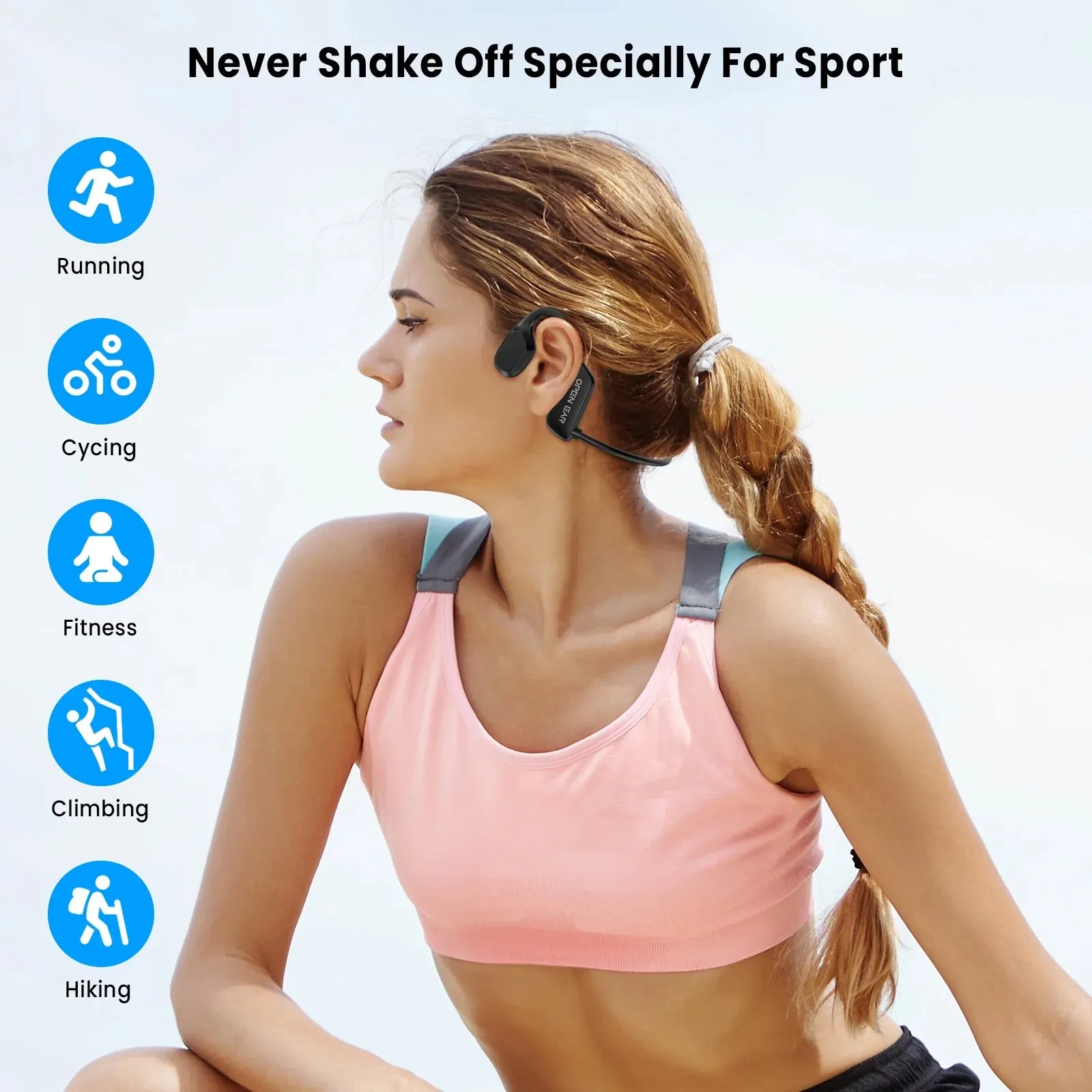 TOPVISION Open-Ear Bluetooth Headphones