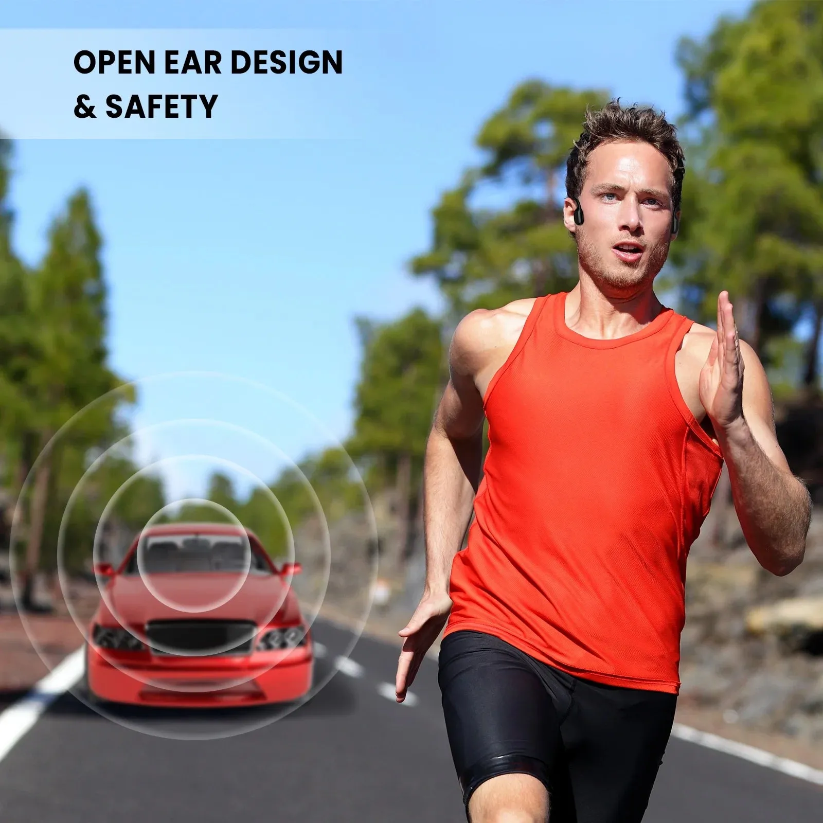 TOPVISION Open-Ear Bluetooth Headphones