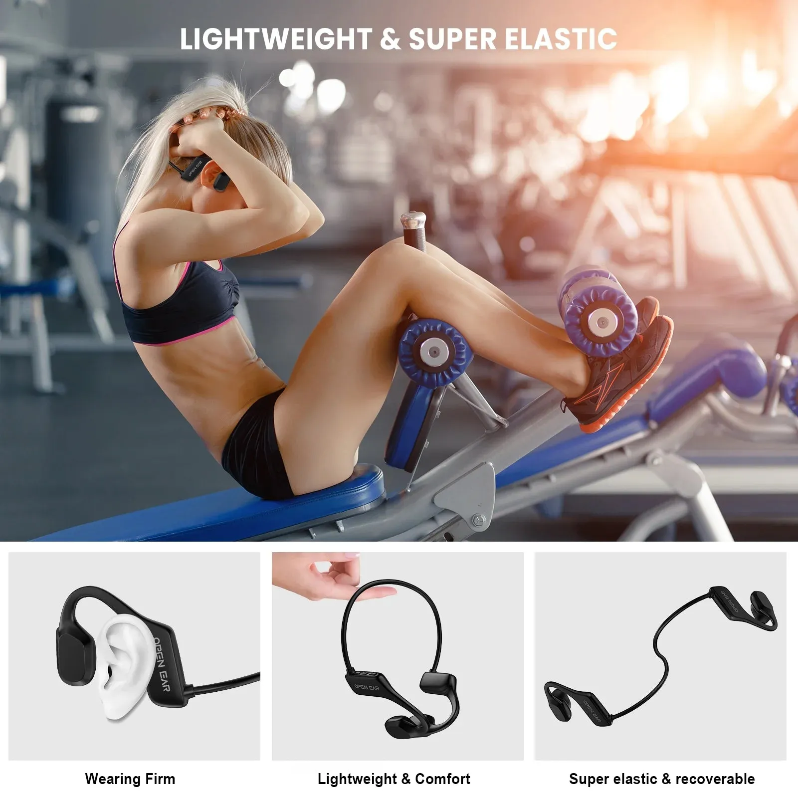 TOPVISION Open-Ear Bluetooth Headphones