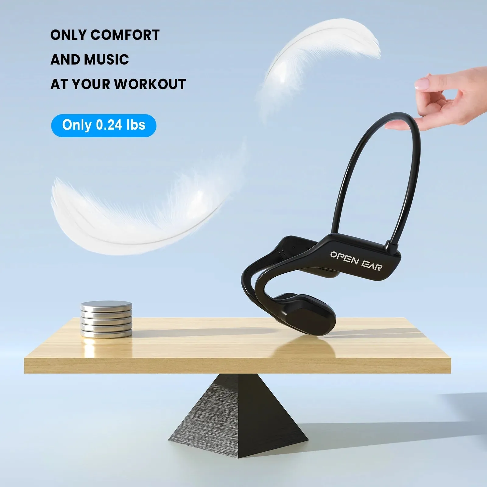 TOPVISION Open-Ear Bluetooth Headphones