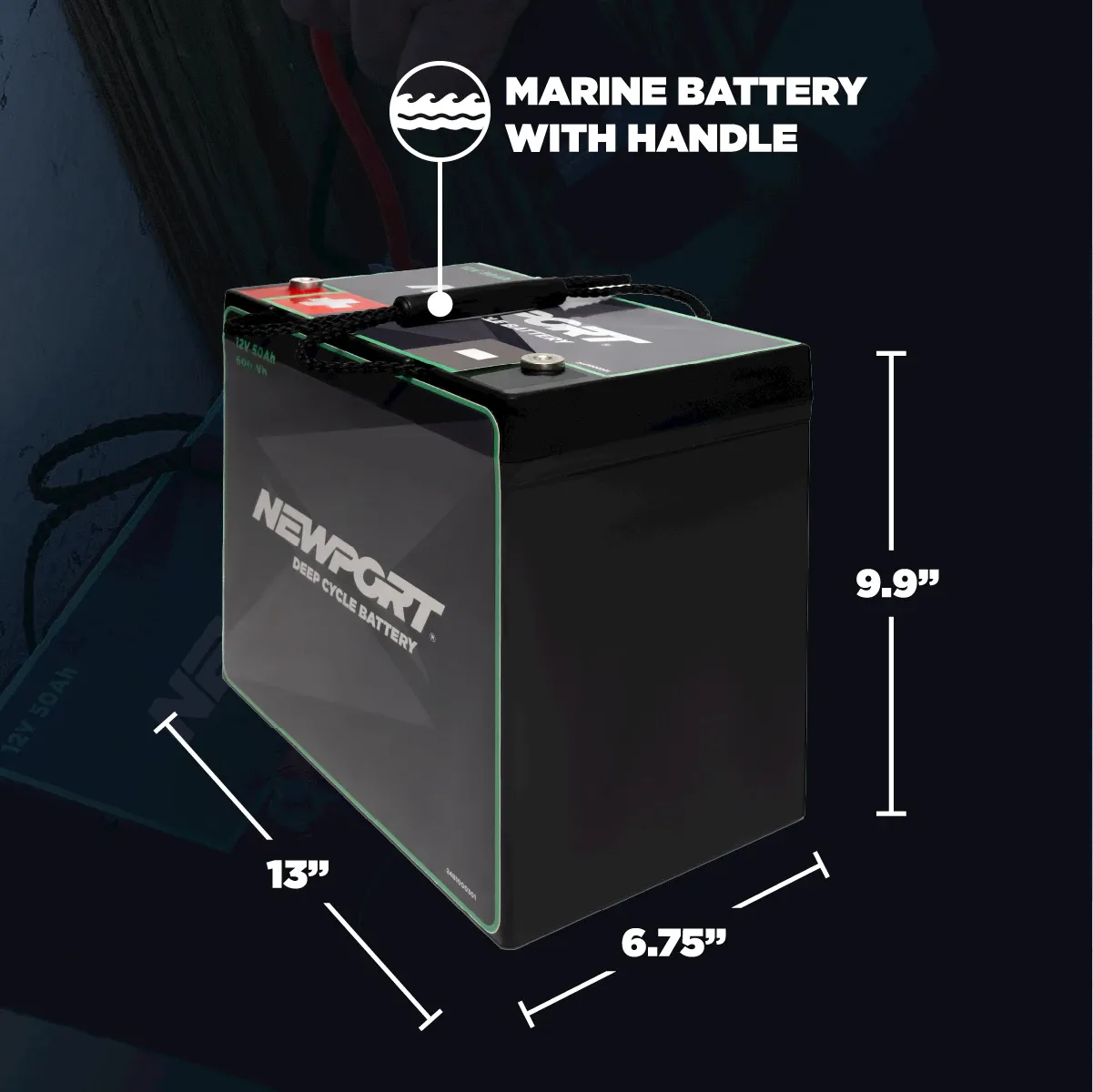 X Series Trolling Motor Bundle - X Series   12V 50Ah   Smart Battery Box